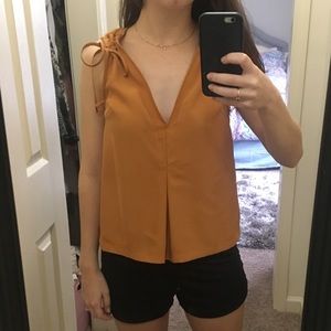 BCBGeneration Tops - BCBGeneration Sleeveless Shoulder-Tie Top BCBGeneration Tops - BCBGeneration Sleeveless Shoulder-Tie Top